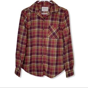 Aeropostale Plaid Long Sleeve Top